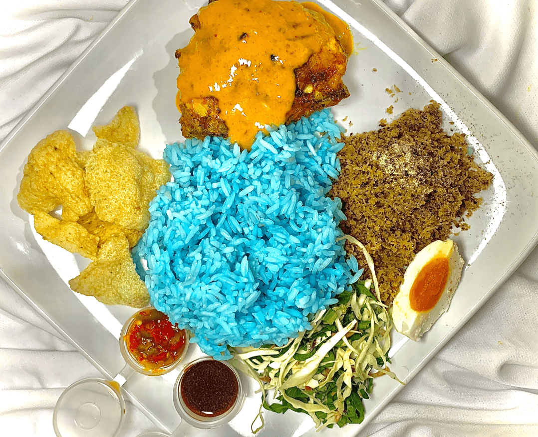 Nasi Kerabu Ayam Percik